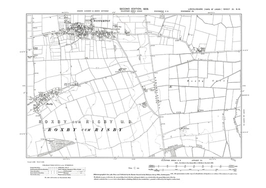 Winterton, Roxby, Lincolnshire in 1908 : 11NW