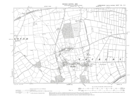 Thurlby, Northorpe, Lincolnshire in 1906 : 140SE