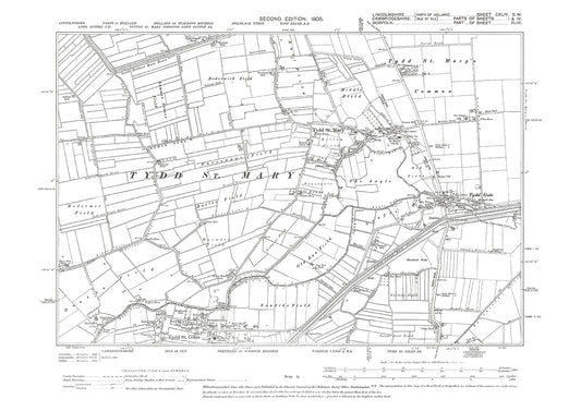 Tydd St Mary, Tydd Gote, Lincolnshire in 1905 : 144SW