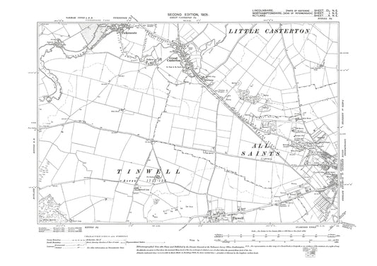 Stamford (west), Lincolnshire in 1905 : 150NE