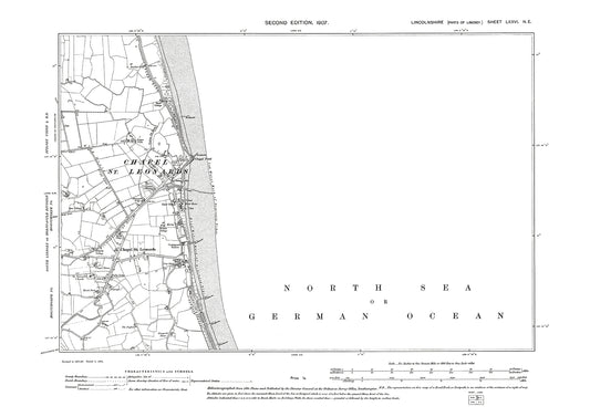 Chapel St Leonards, Lincolnshire in 1907 : 76NE