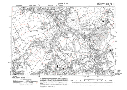 Busheyheath, Stanmore, Harrow Weald (north), Hatch End (east), Middlesex in 1934 : 5SE