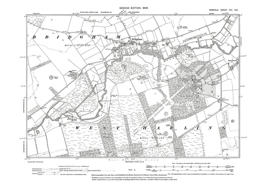 Bridgham, Norfolk in 1906: 103NE