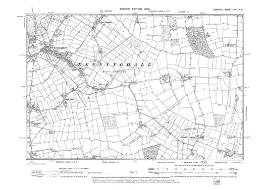 Kenninghall, Norfolk in 1906: 104NE