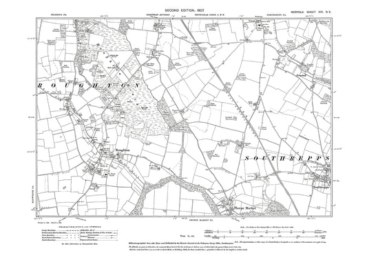 Roughton, Thorpe Market, South Repps, Norfolk in 1907: 19NE