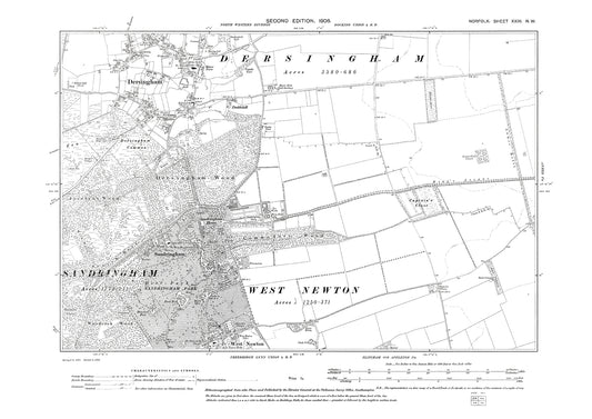 Sandringham, Dersingham, West Newton, Norfolk in 1906: 23NW