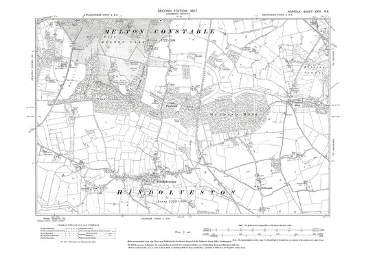 Hindolveston, Briston, Norfolk in 1907: 26NE