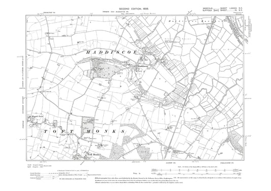 Haddiscoe, Toft Monks, Norfolk in 1906: 89SE