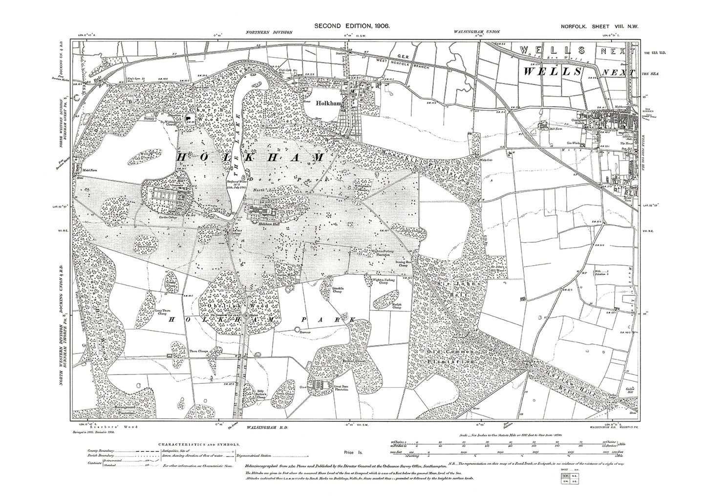 Wells next the Sea, Holkham, Norfolk in 1906: 8NW