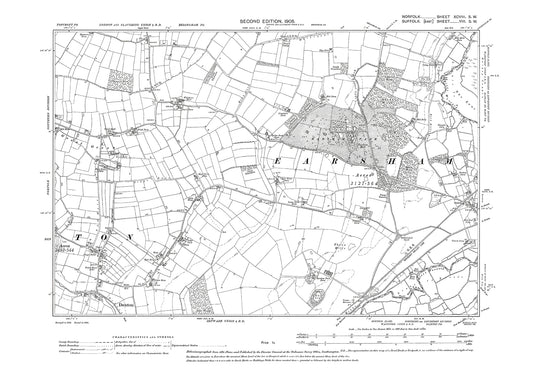 Denton, Earsham Park, Norfolk in 1906: 98SW