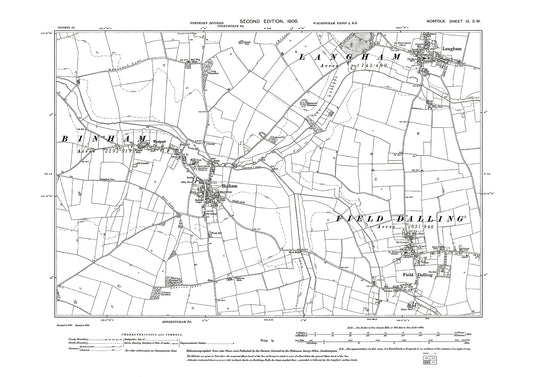 Langham, Binham, Field Dalling, Norfolk in 1906: 9SW