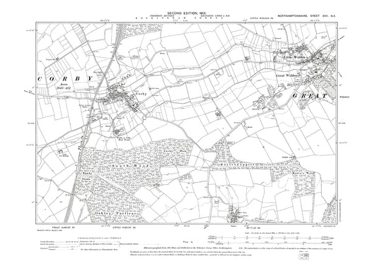 Great Weldon, Corby, Stanton (north), Northamptonshire in 1901: 17NE