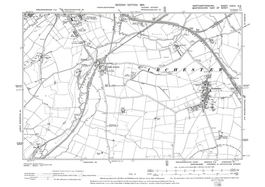 Irchester, Wellingborough (south), Northamptonshire in 1901: 39SE