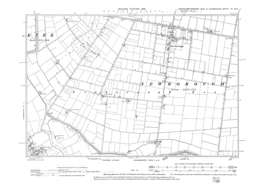 Newborough, Werrington (northeast), Northamptonshire in 1901: 3SE