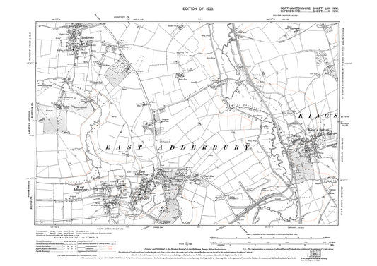 King's Sutton, Northamptonshire in 1923: 62NW