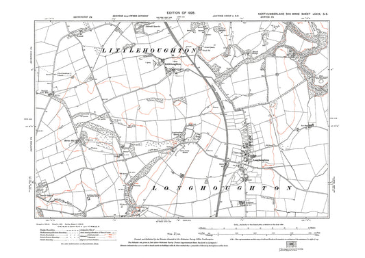 Littlehoughton, Longhoughton, Northumberland in 1926: 29SE
