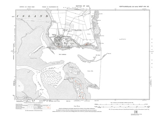 Holy Island, Lindisfarne, Northumberland in 1925: 8SE