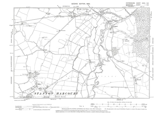 Stanton Harcourt (north), Oxfordshire in 1922: 32SE