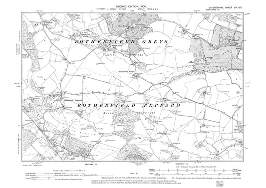 Rotherfield Peppard, Greys Green, Oxfordshire in 1900: 53SE