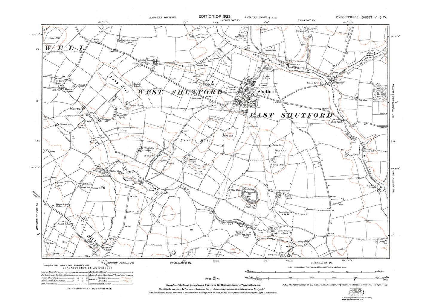 Shutford, Oxfordshire in 1923: 5SW