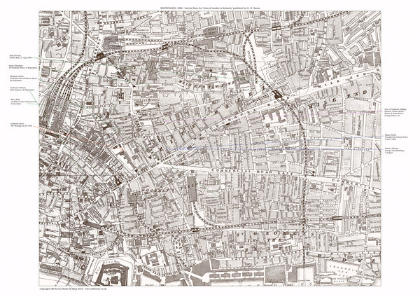 The Jack the Ripper locations map, from original maps dated 1888 – Old ...