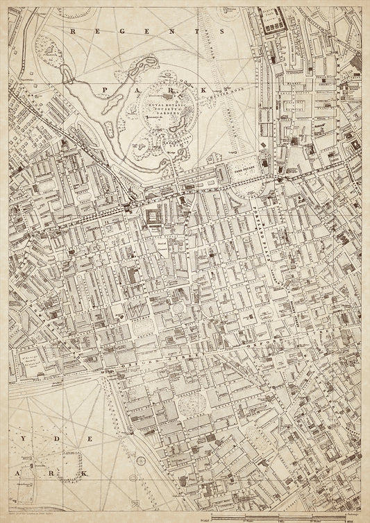 London in 1888 Series - showing Regents Park, Oxford Street - sheet 14