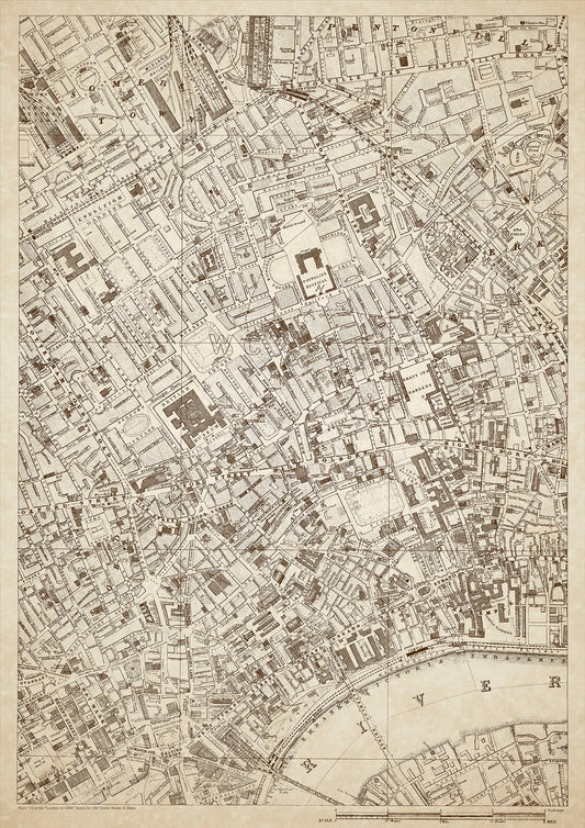 London in 1888 Series - showing Somers Town, Clerkenwell, Covent Garden - sheet 15