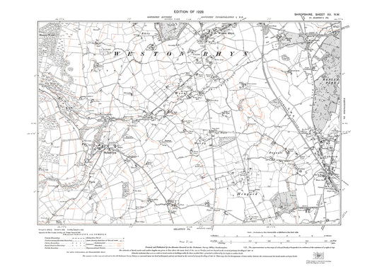 Selattyn, Weston Rhyn, Gobowen, Shropshire in 1929: 12NW