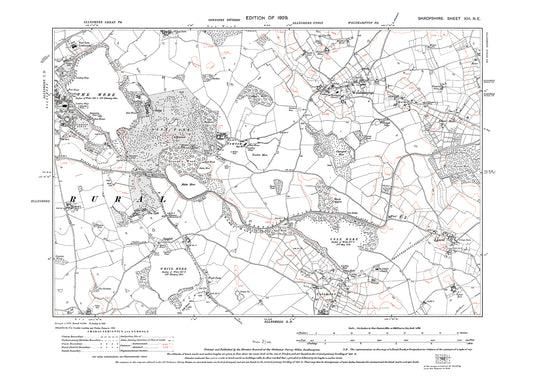 Ellesmere (east), Welshampton, Colemere, Shropshire in 1929: 13NE