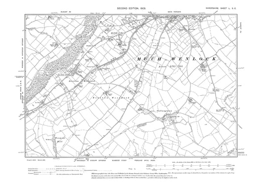 Much Wenlock (south), Shropshire in 1903: 50SE