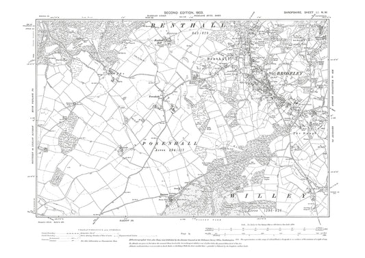 Broseley, Benthall, Shropshire in 1903: 51NW