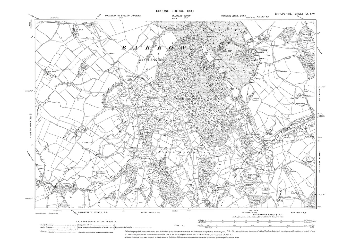 Willey, The Smithies, Shropshire in 1903: 51SW