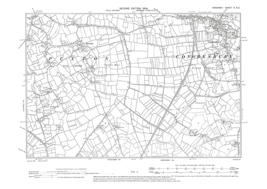 Congresbury, Puxton, old map Somerset 1904: 10SE