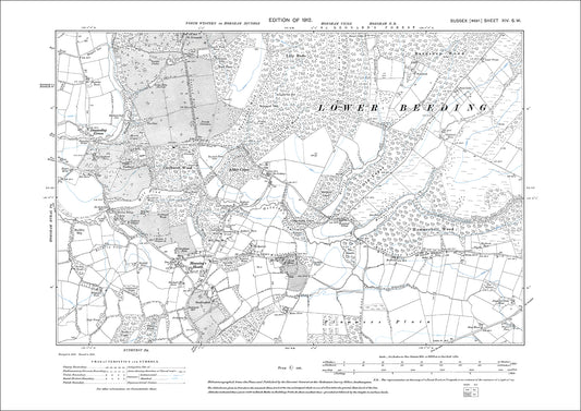 Doomsday Green, Manning's Heath, old map Sussex 1912: 14SW
