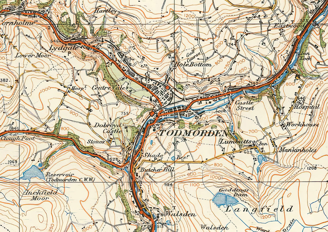 Town Environs Maps, 1920's – Old Map Downloads