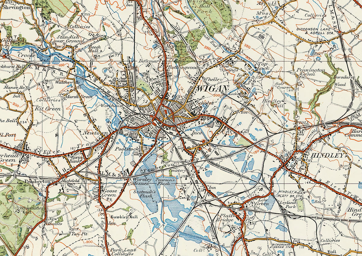 Wigan In 1922 Old Map Downloads wigan-in-1922-old-map-downloads
