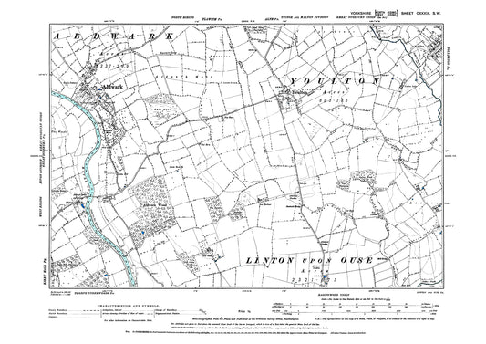 Aldwark, Youlton, Tollerton (west), old map Yorkshire 1895: 139SW