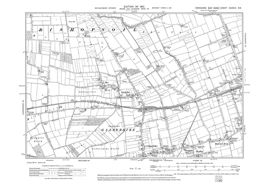 Gilberdike, Scalby, Sandholme, Hive, old map Yorkshire 1910: 223SE