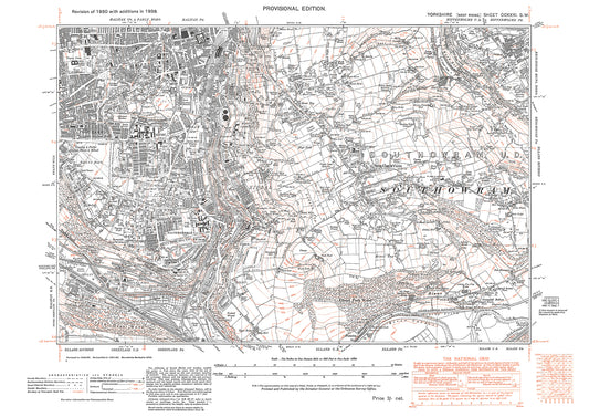 Halifax (southeast), Siddal, Southowram, old map Yorkshire 1938: 231SW