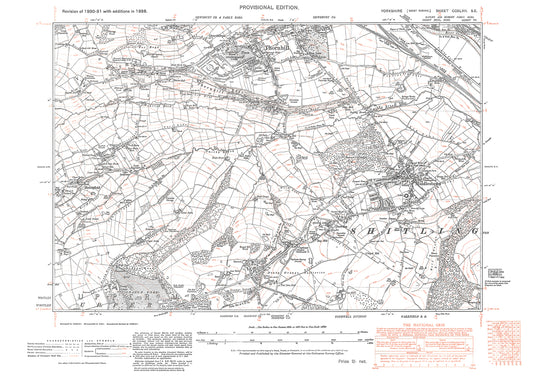 Thornhill (south), Middlestown, old map Yorkshire 1938: 247SE