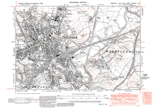 Wakefield, Heath, old map Yorkshire 1938: 248NE