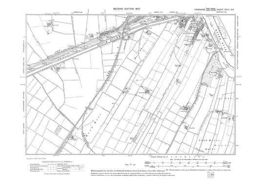 Goole (south), old map Yorkshire 1907: 252NE