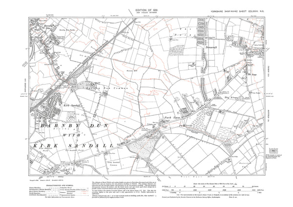 Sandall Sagd Map.pdf Barnby Dun, Danscroft, Kirk Sandall, Park Lane, old map Yorkshire 1931 ...