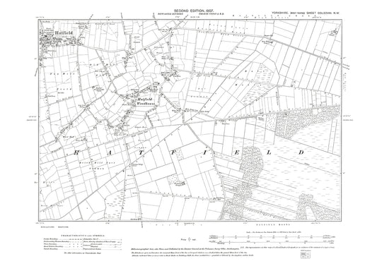 Hatfield (east), Hatfield Woodhouse, old map Yorkshire 1907: 278NW