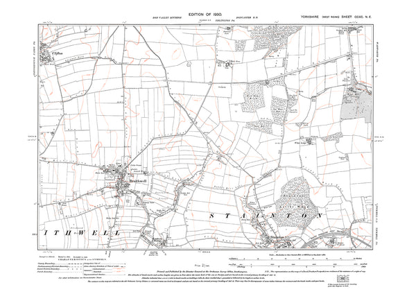 Braithwell, Stainton (north), old map Yorkshire 1930: 290NE – Old Map ...