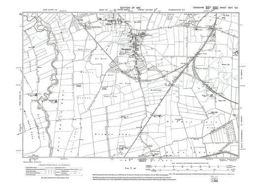 Seamer, Irton, Carrs (north), old map Yorkshire 1932: 93SE