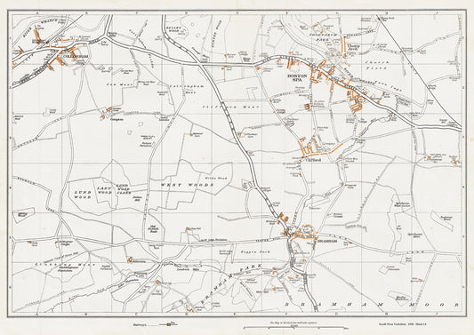 Yorkshire in 1938 Series - Boston Spa, Collingham, Bramham and Clifford area - YK-14