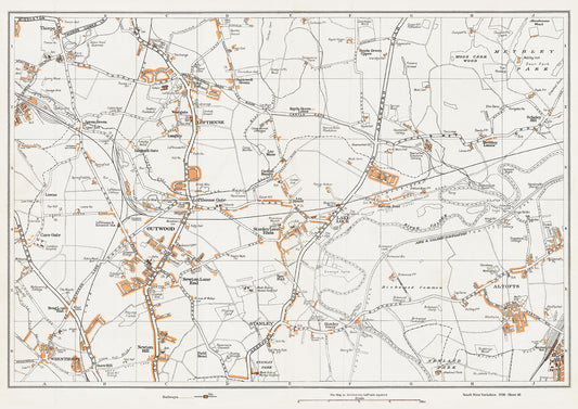 Yorkshire in 1938 Series - Outwood, Stanley, Lofthouse, Lake Lock, Wrenthorpe and Altofts area - YK-40