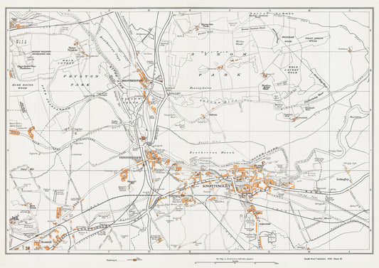 Yorkshire in 1938 Series - Knottingley, Brotherton and Ferrybridge area - YK-42
