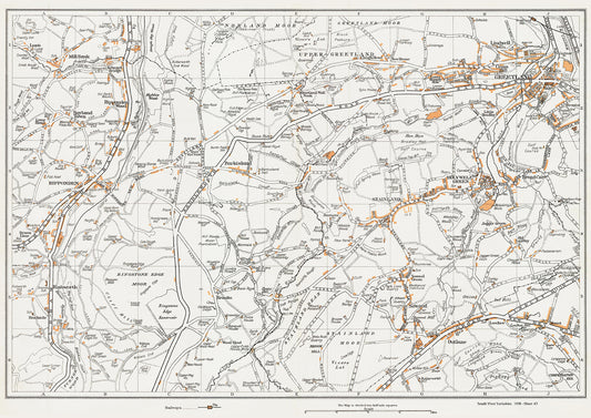 Yorkshire in 1938 Series - Greetland, Ripponden, Stainland area - YK-43